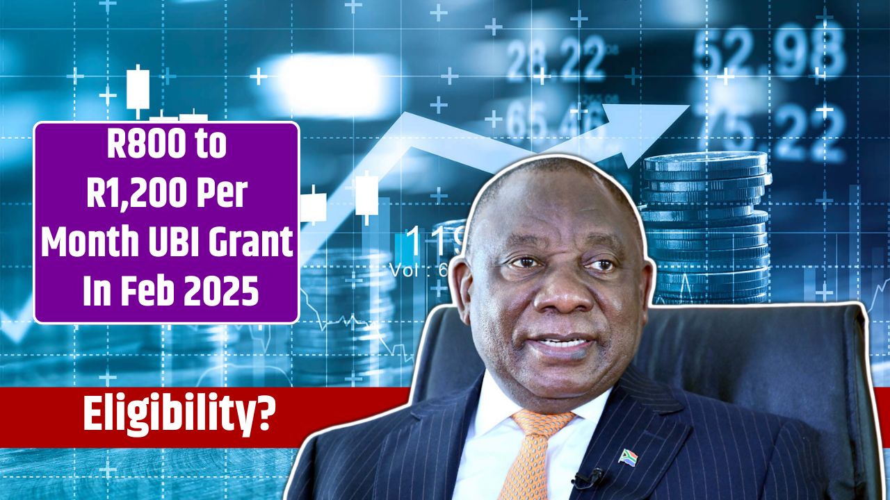 R800 to R1,200 Per Month UBI Grant In Feb 2025